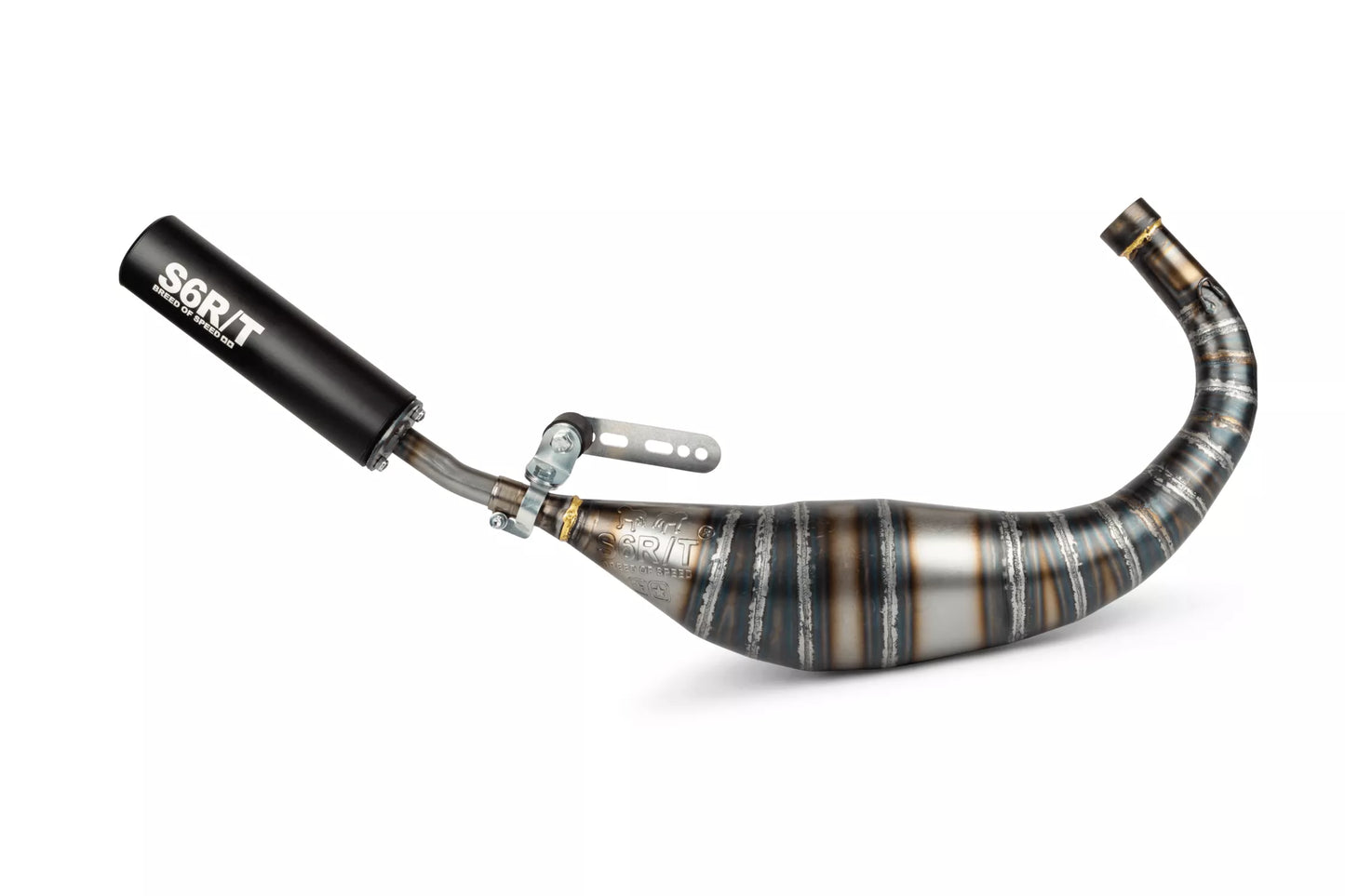 Stage6 R/T 80 - 90cc avgassystem CNC svart Minarelli AM6