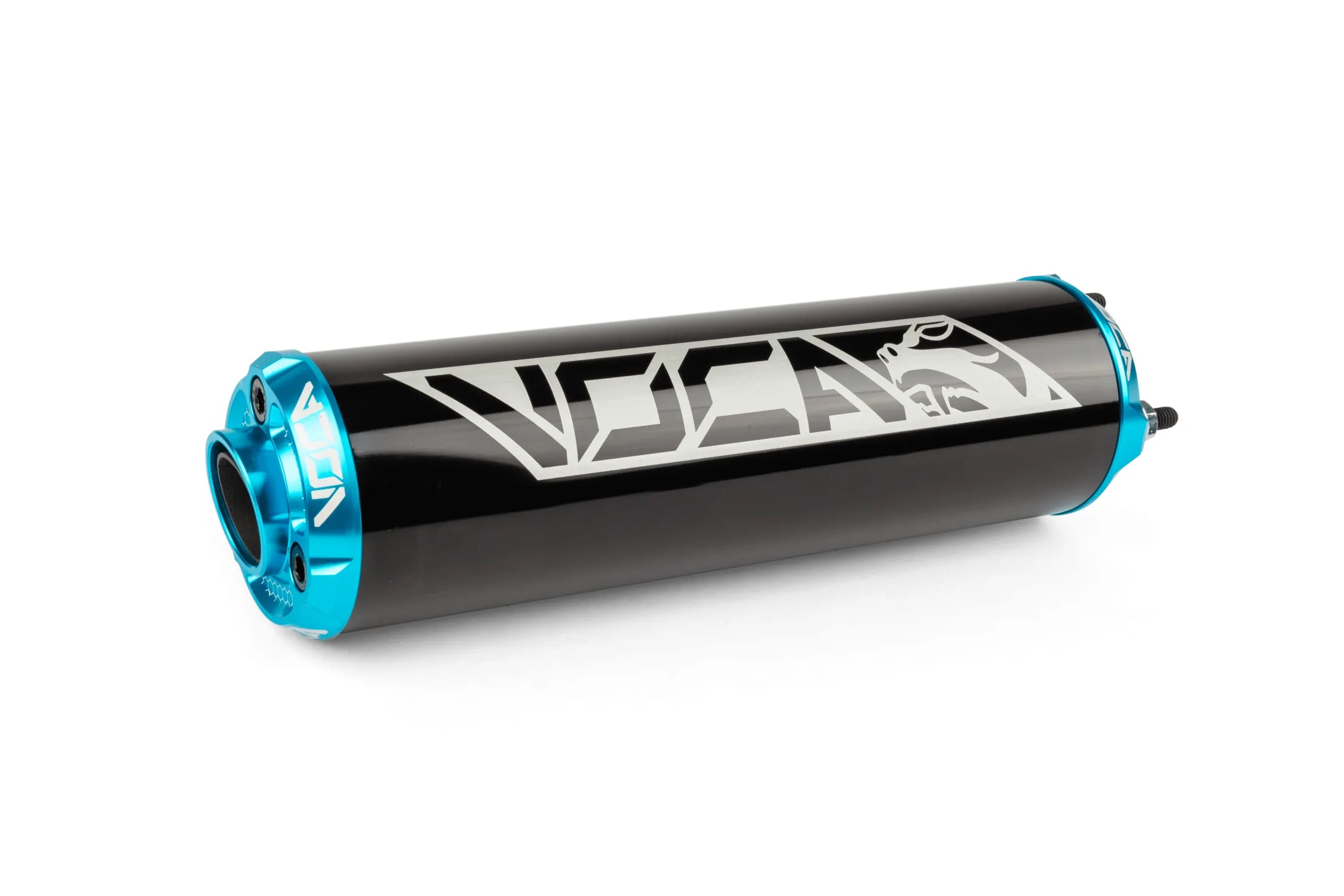 Voca ljuddämpare (ALU CNC) - Svart/Turkos