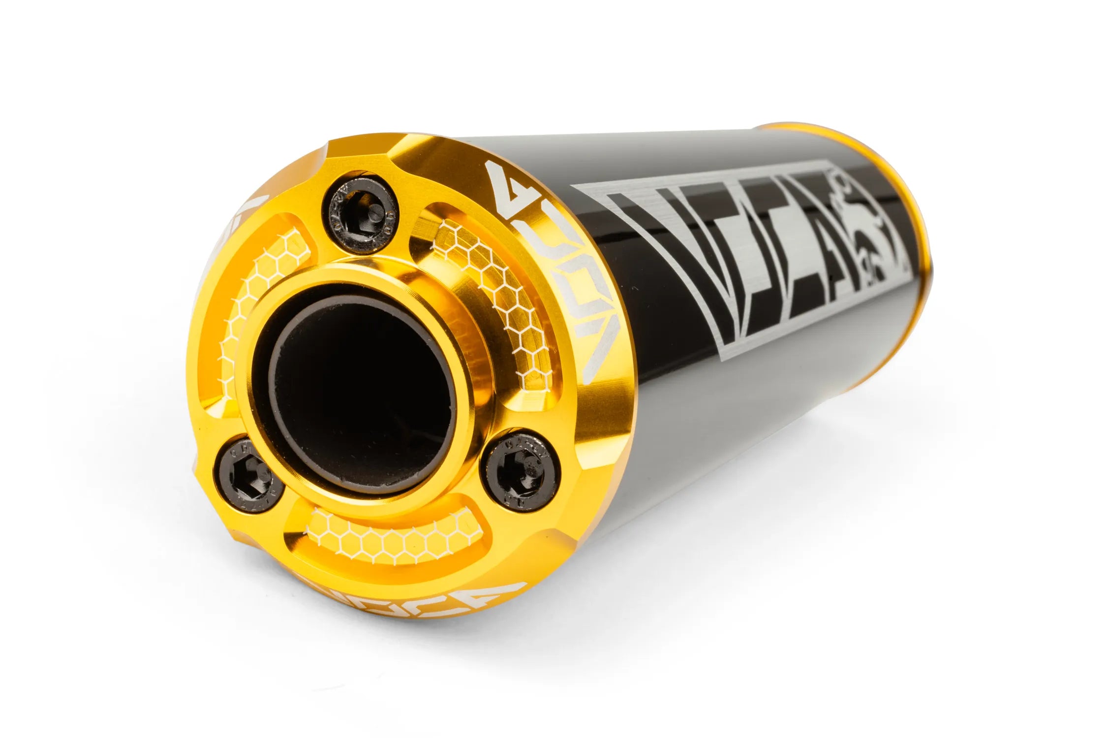 Voca ljuddämpare (ALU CNC) - Svart/Guld