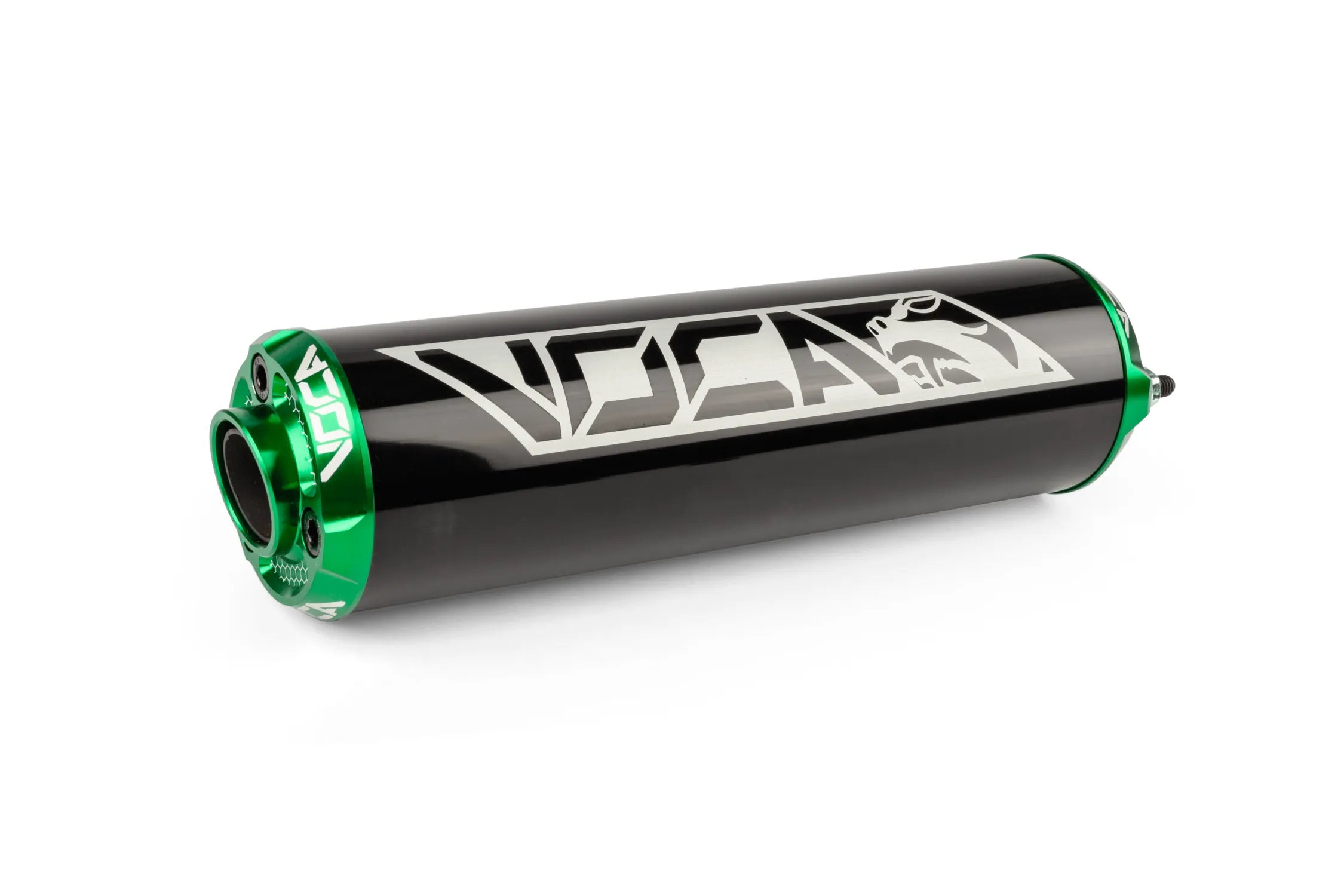 Voca ljuddämpare (ALU CNC) - Svart/Grön