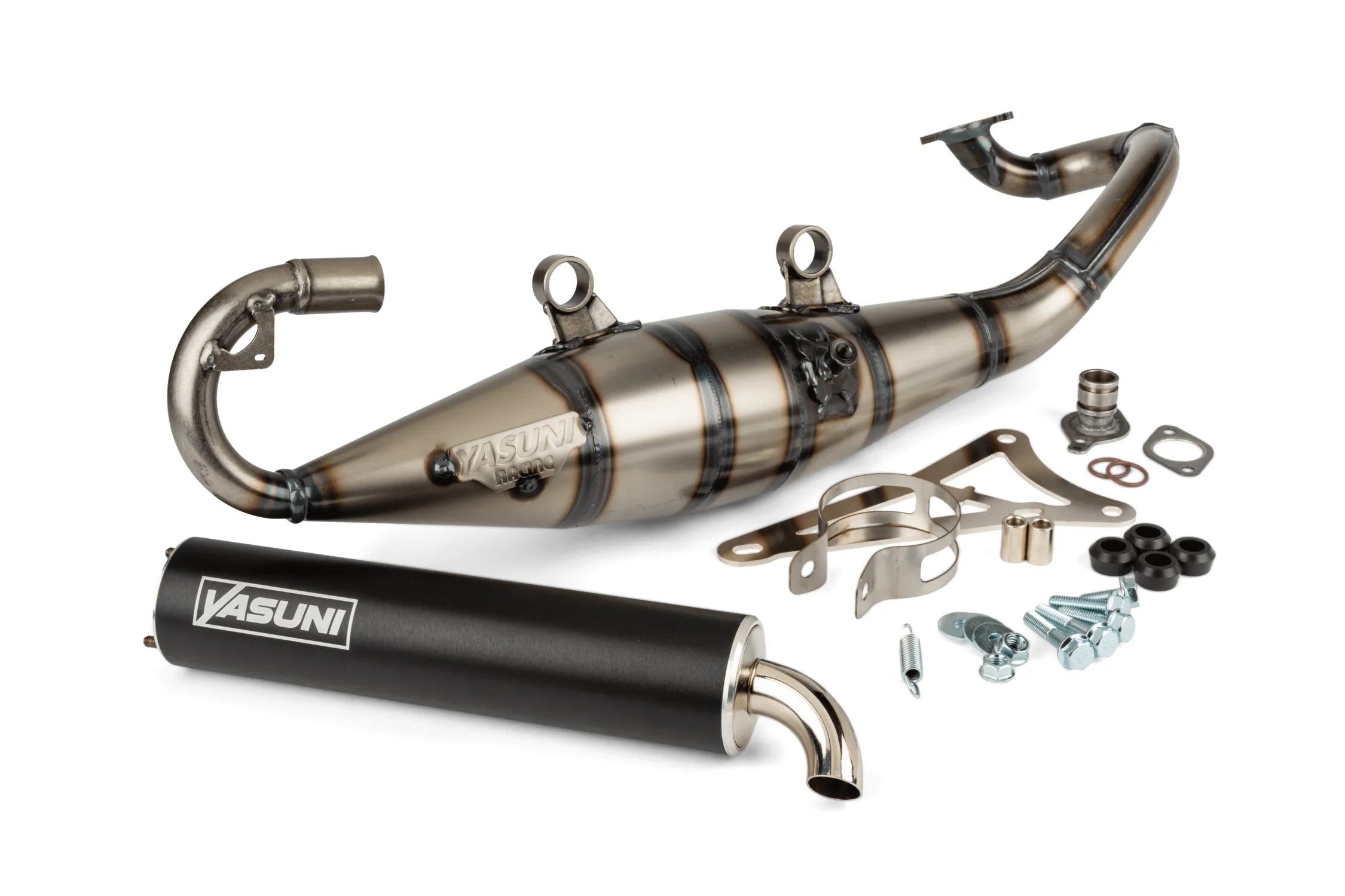 Yasuni R Avgassystem "Black" - Minarelli horisontell