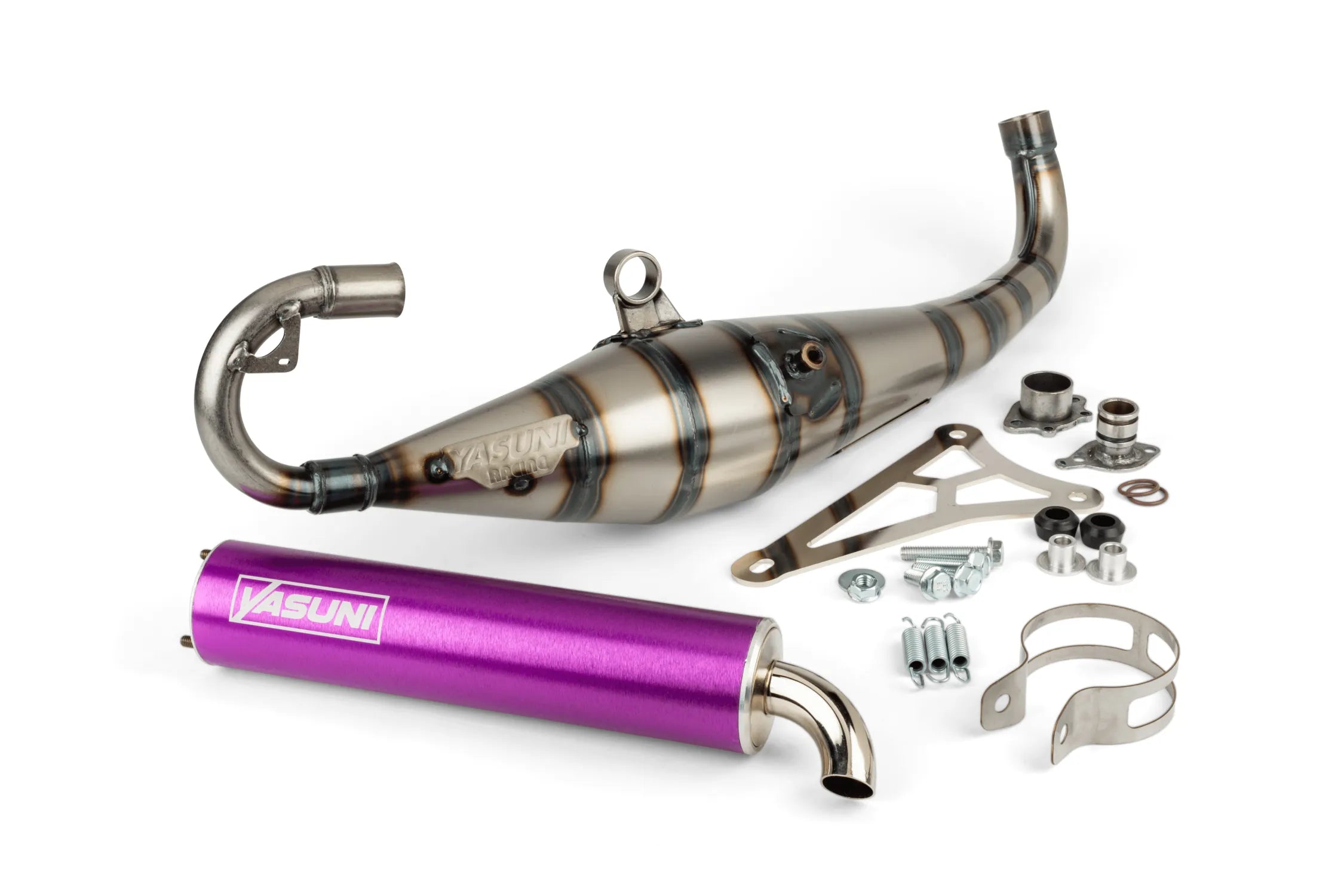 YASUNI Avgassystem C21 (Lila) - Minarelli horisontell