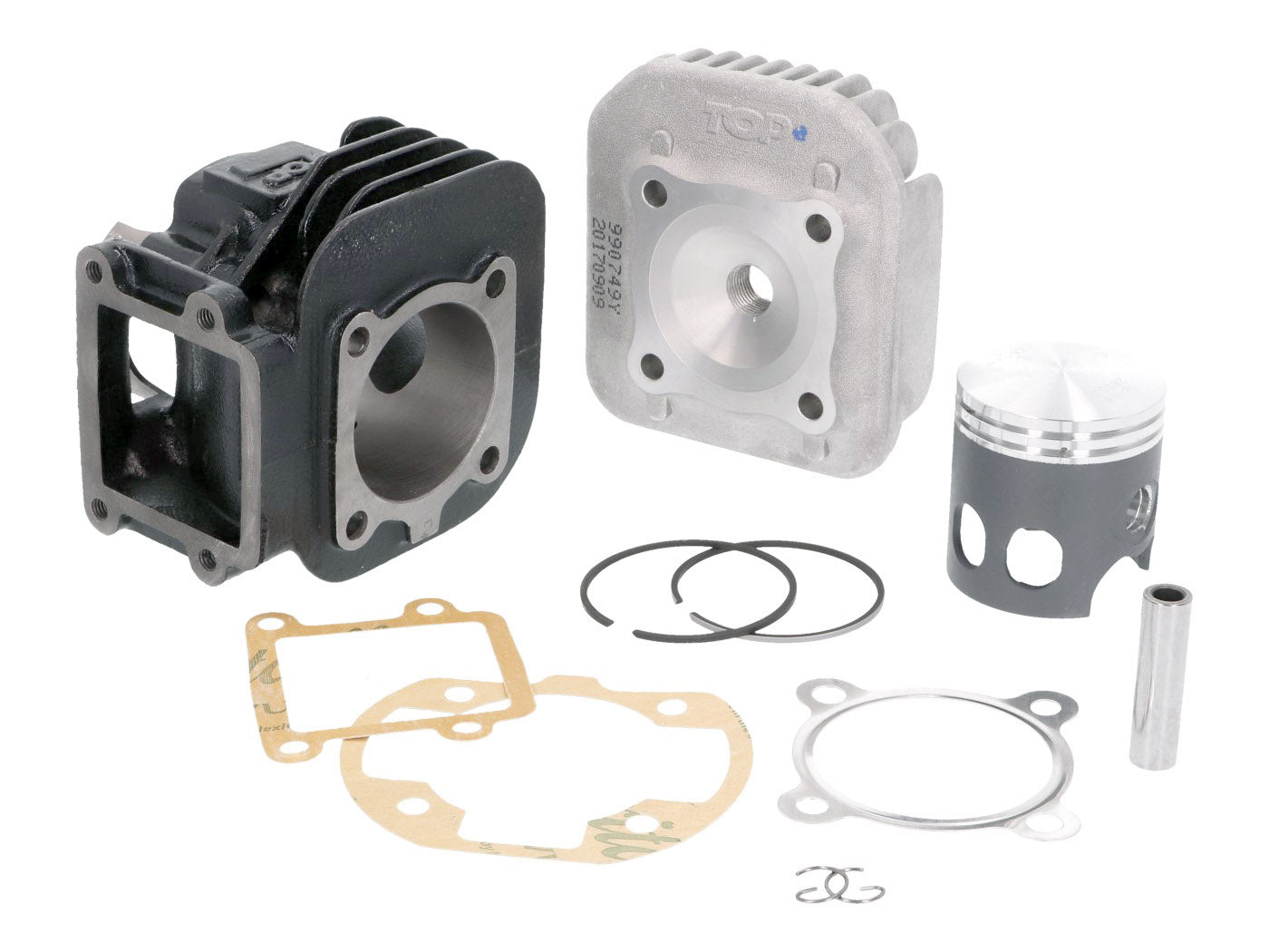 Top Performances Cylinderkit Black Trophy 70cc 47mm - Minarelli stående