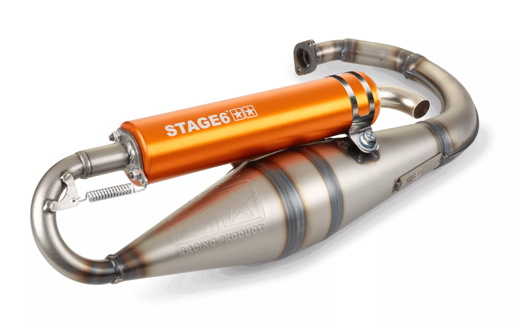 Stage6 Avgassystem "Pro Replica MK2" (Orange) - Minarelli vertikal