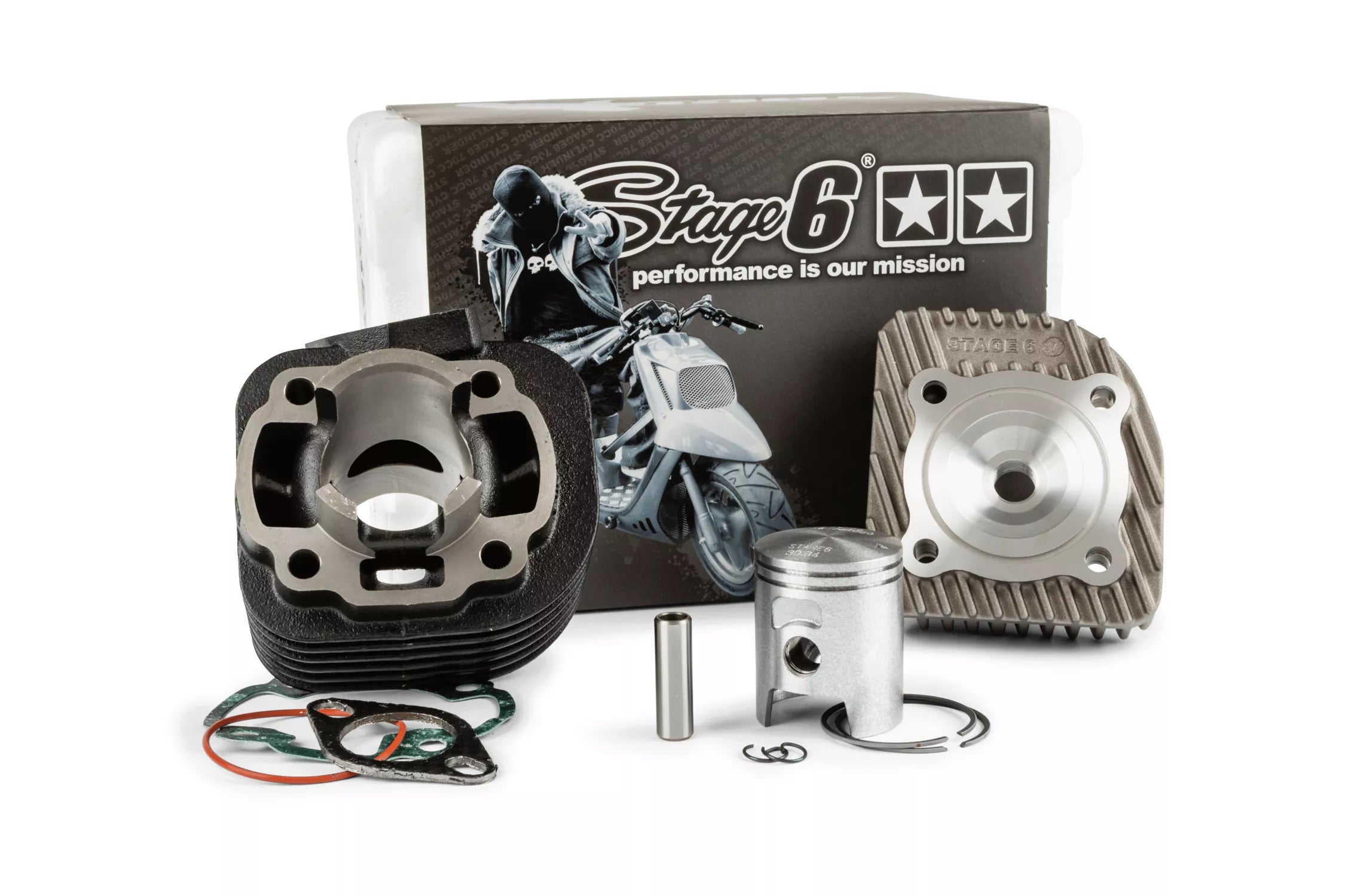 Stage6 Cylinderkit 50cc (Streetrace) - Minarelli horisontell AC