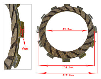 KOPPLINSLAMELLER APRILIA / DERBI / GILERA NEWFREN