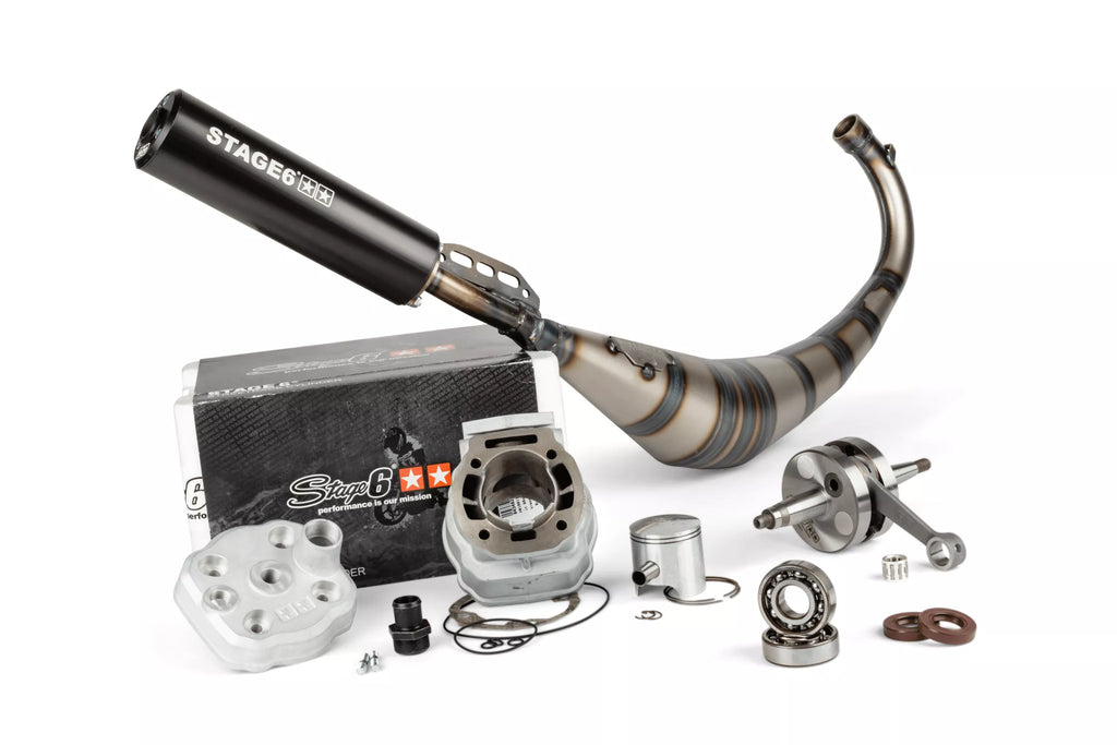 Stage6 Tuning Kit (Stage6 Streetrace 88cc, Avgassystem, 45mm Vevparti) - Derbi Euro 3/4