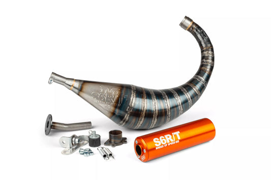 Avgassystem Stage6 R/T 70 - 80cc orange Derbi