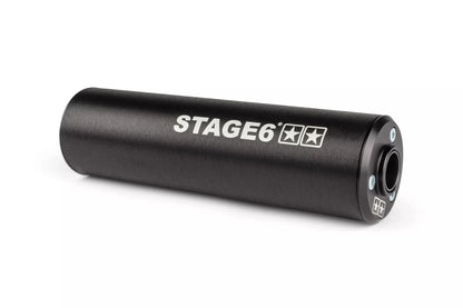 Avgasssytem Stage6 R/T 70 - 80 överliggande Derbi Svart