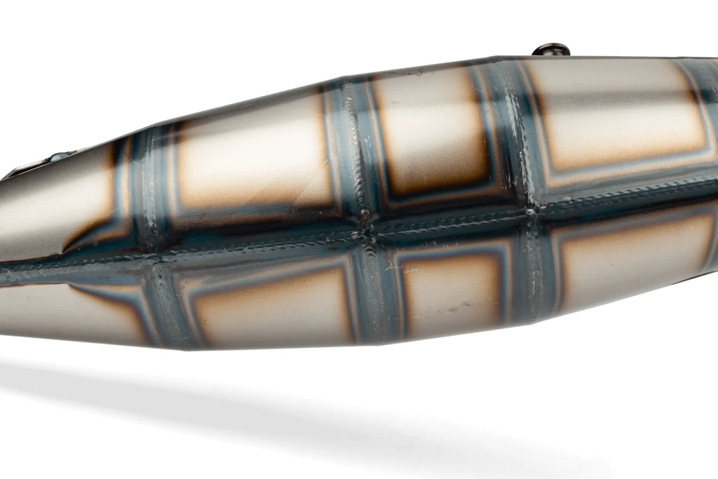 Yasuni R Avgassystem 50/70cc (Blå) - Peugeot vertikal