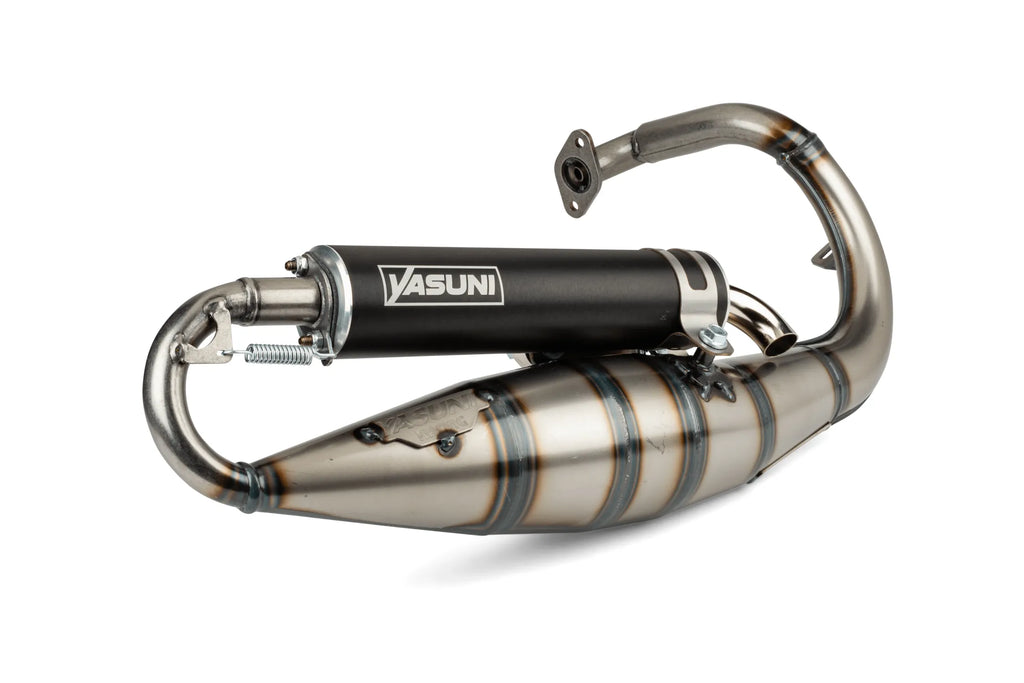 Yasuni R Avgassystem 50/70cc (Svart) - Peugeot vertikal
