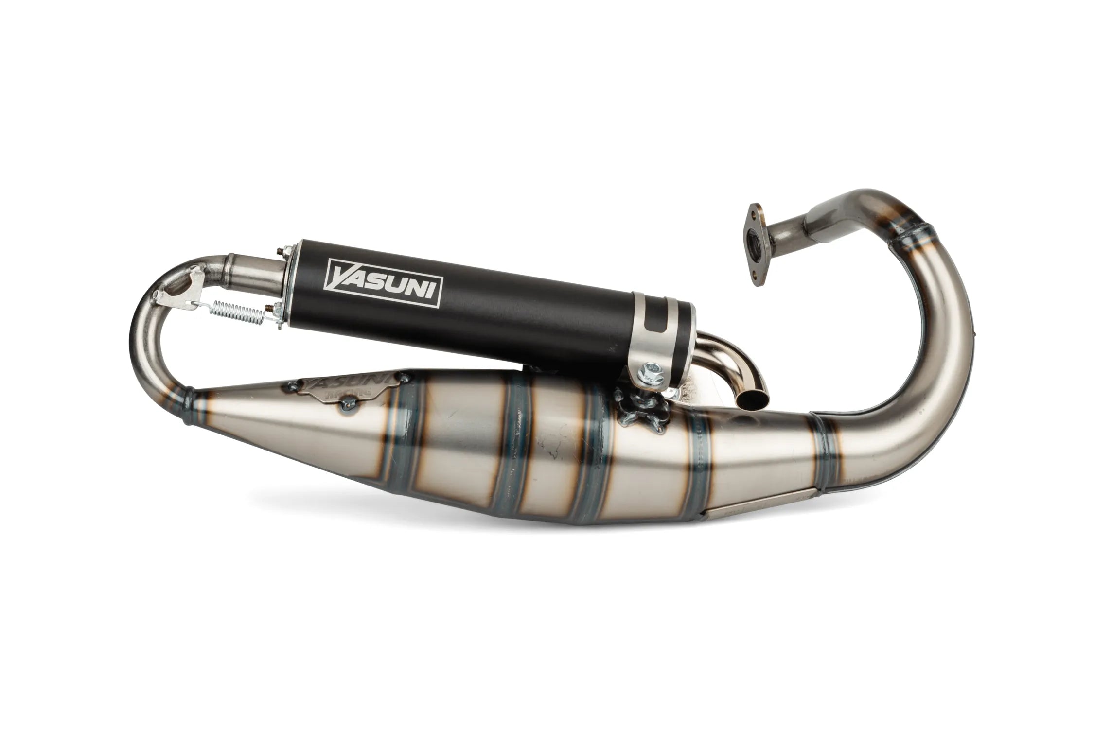 Yasuni R Avgassystem 50/70cc (Svart) - Peugeot vertikal
