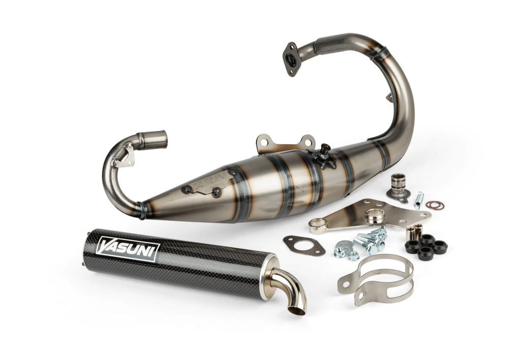 Yasuni R Avgassystem 50/70cc (Carbon) - Peugeot vertikal