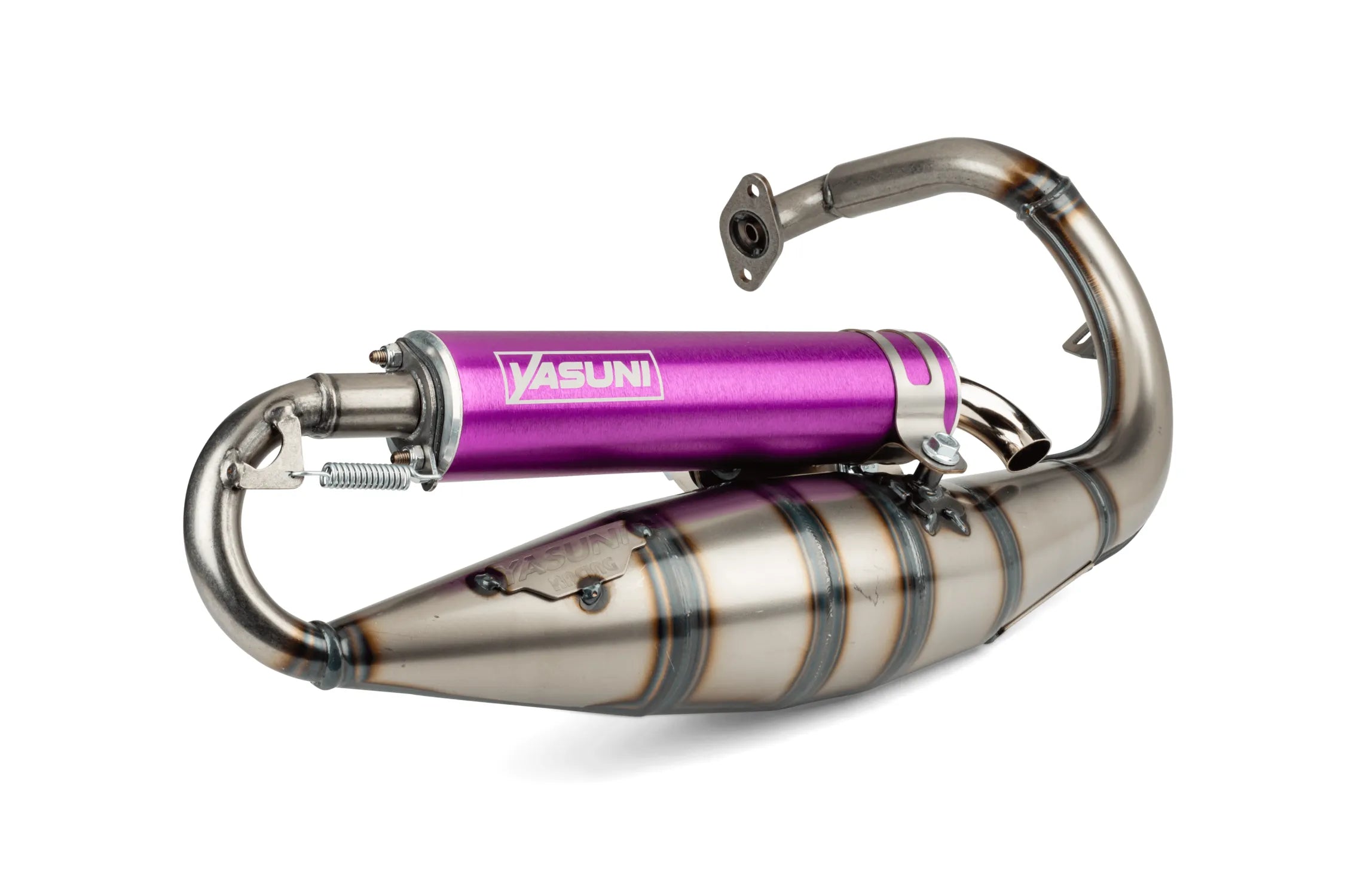Yasuni R Avgassystem 50/70cc (Lila) - Peugeot vertikal