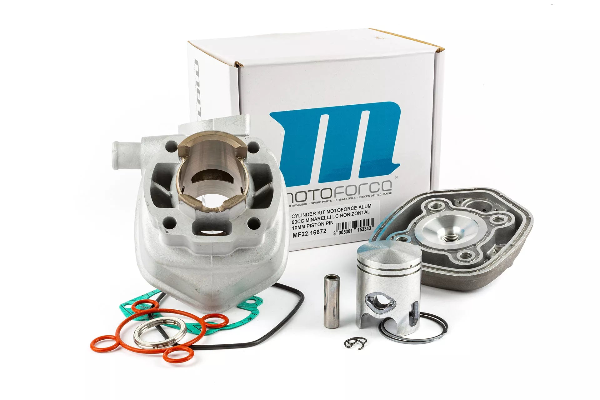 MotoForce Cylinderkit 50cc (Aluminium) - Minarelli horisontell LC