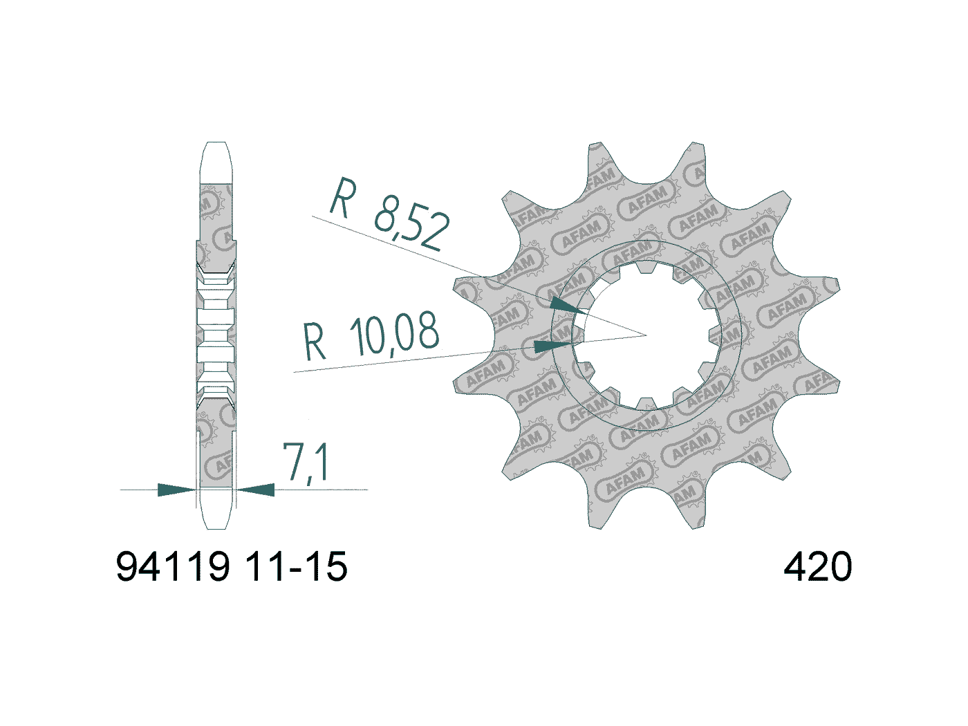 AFAM Framdrev (12T) - AM6