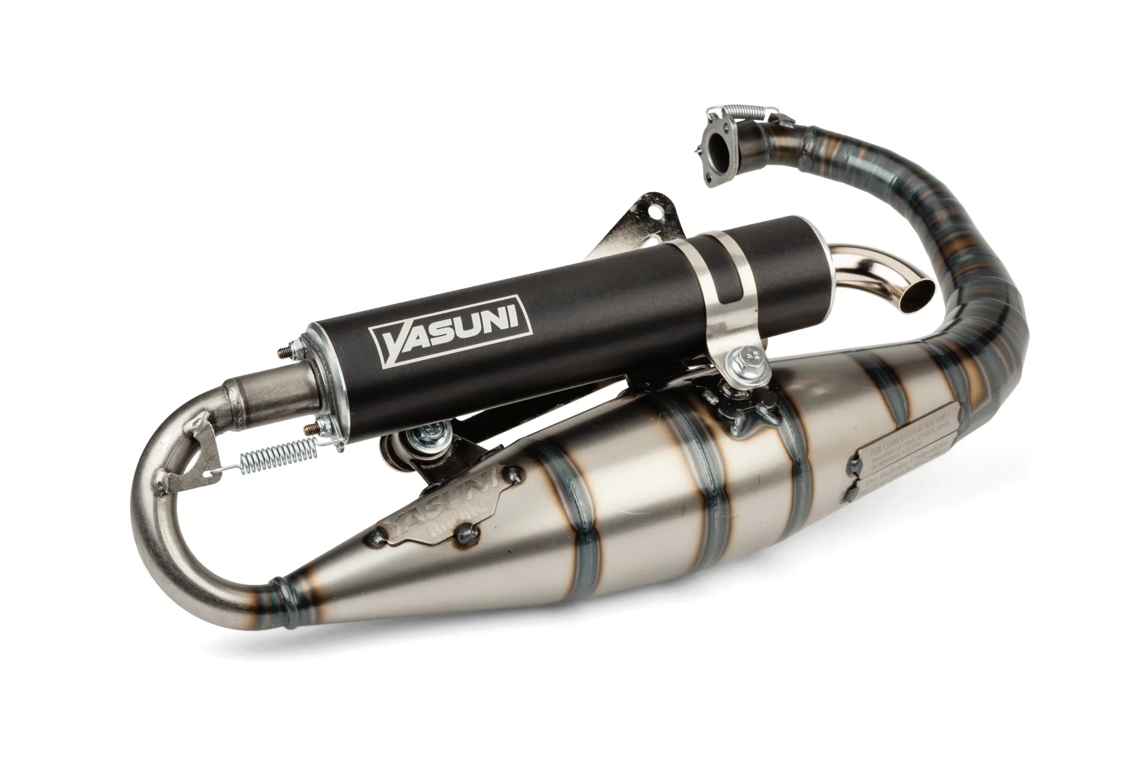 Yasuni Avgassystem C16 "Carrera" (Svart) - Minarelli vertikal