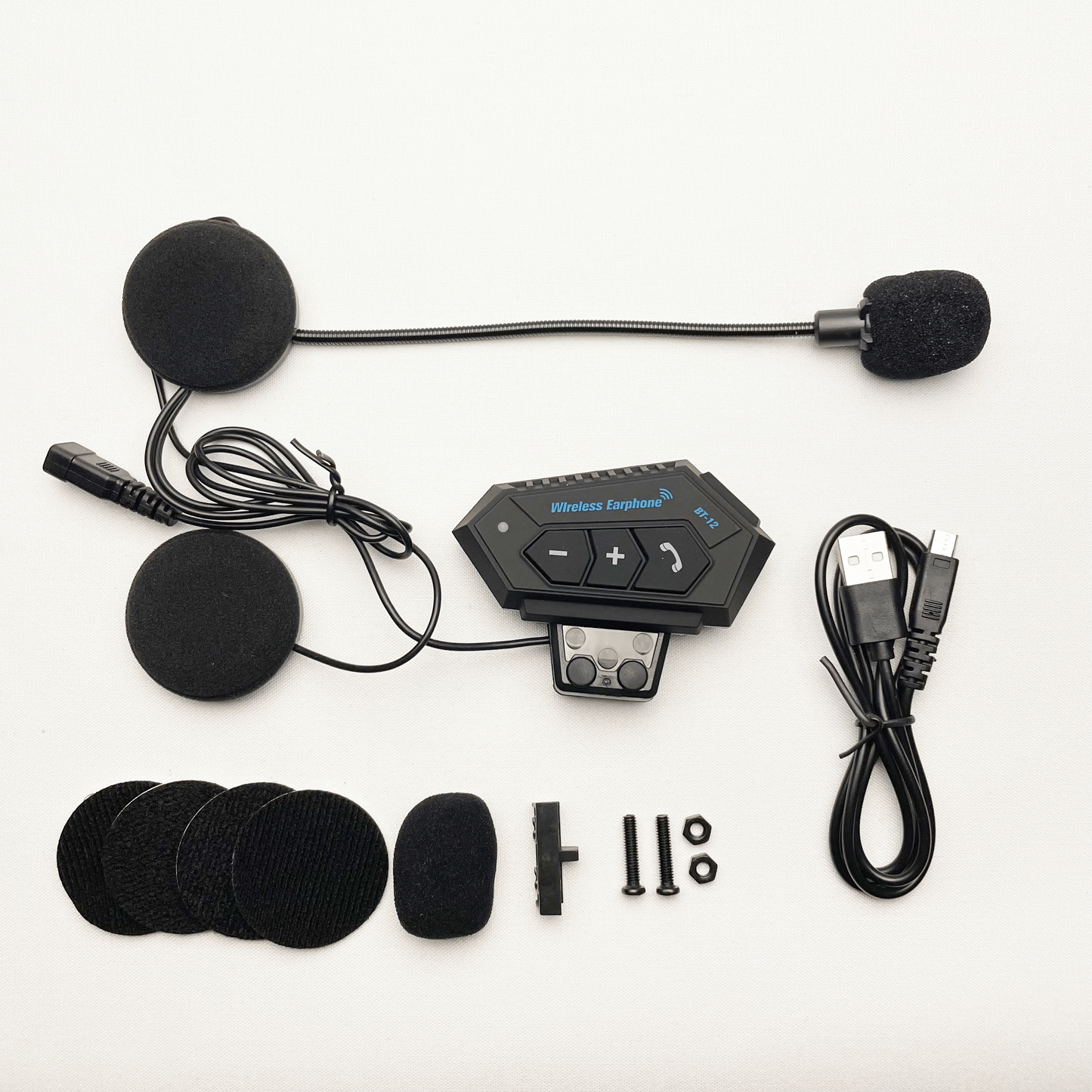 Bluetooth-headset for hjelmer