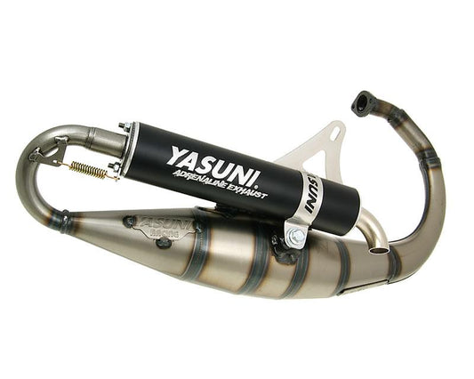 YASUNI Avgassystem (Scooter R) Svart - Stående Minarelli